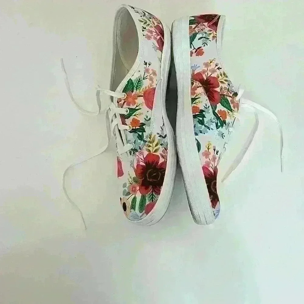 Keds x Rifle Paper Company Floral Sneakers Shoes  Sz 10 - Picture 8 of 14